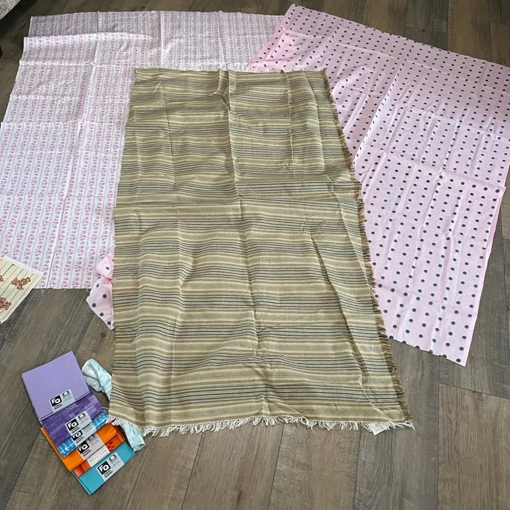 Assorted Fabric Bundle for Quilting, Crafts, Baby Blanket Ect NEW